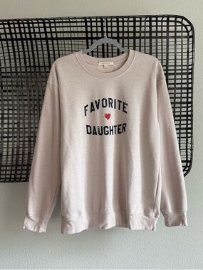 Favorite daughter heart logo sweatshirt
